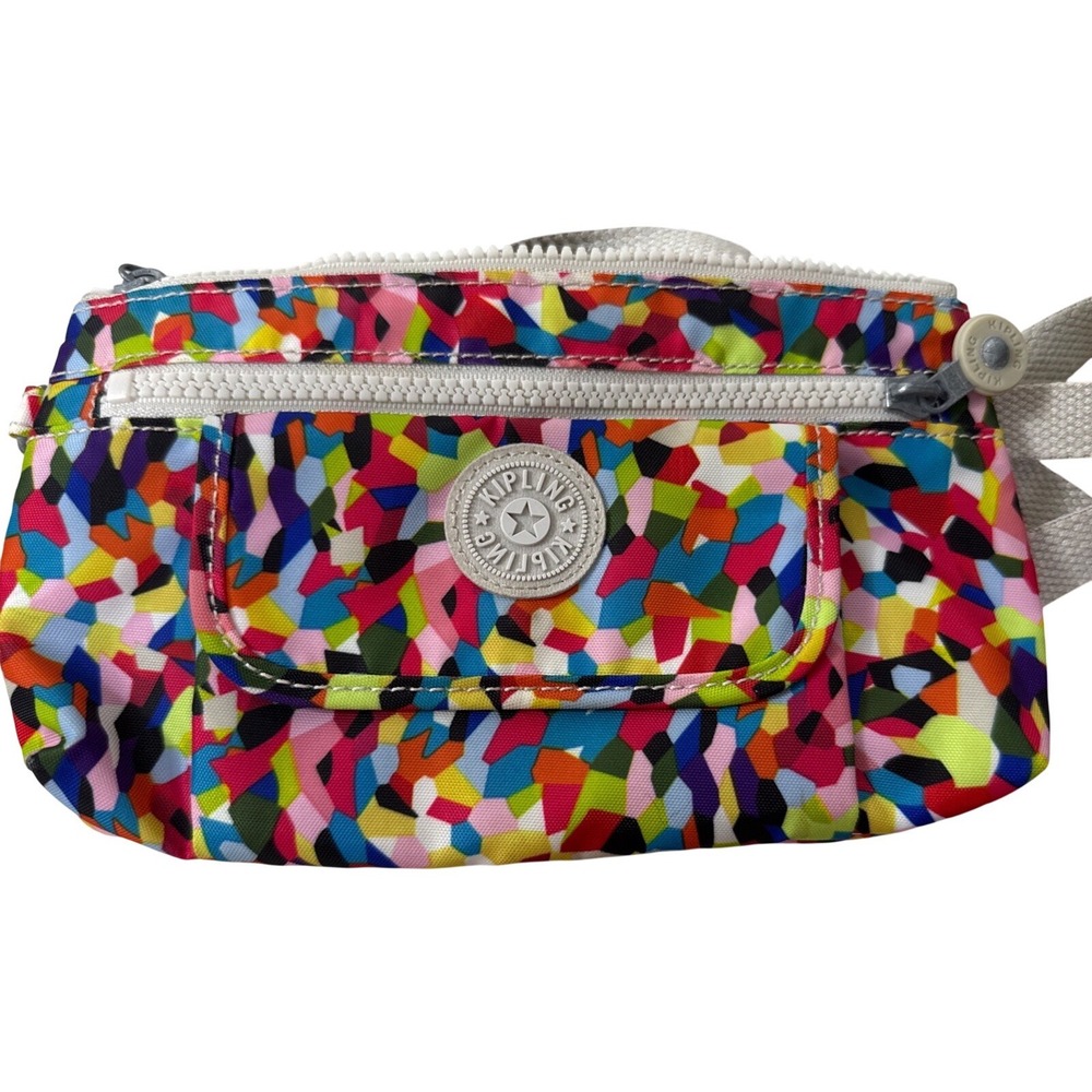 Kipling Creativity XB Crossbody Bag Multi Color Splash Nylon Travel Purse